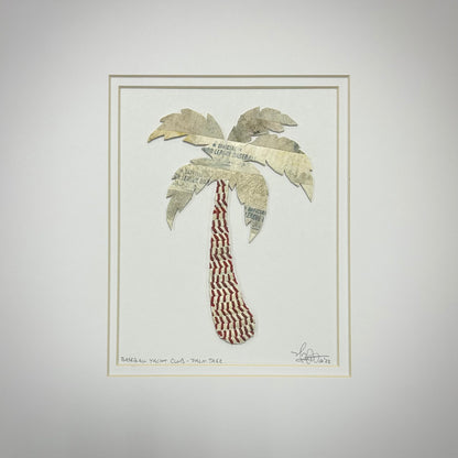 Palm Tree Original Artwork - Made from Actual Used Baseballs
