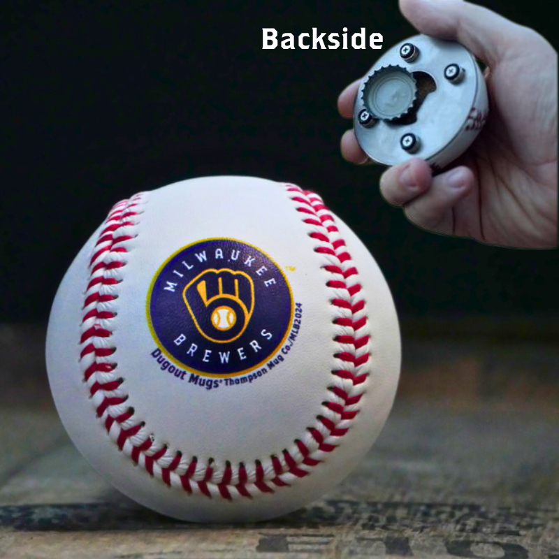 Choose From All 30 MLB Team Cutters - Half Baseball Bottle Opener