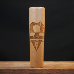 Groomsman Gift - Custom Tuxedo Lapel - Baseball Bat Dugout Mug