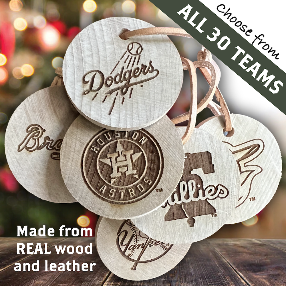 Choose From All 30 MLB Team Bat Slice | Keychains