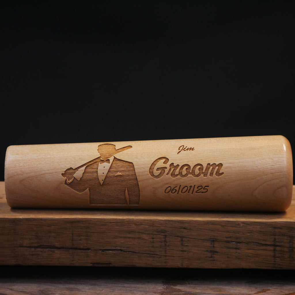 Groomsman Gift - Custom Tuxedo With Bat - Dugout Mug Landscape