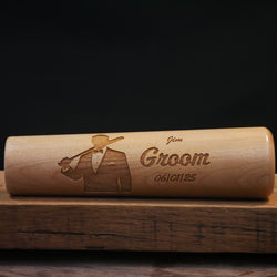 Groomsman Gift - Custom Tuxedo With Bat - Dugout Mug Landscape