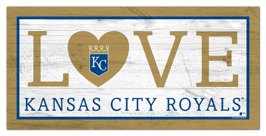 Kansas City Royals Love 6x12 Sign