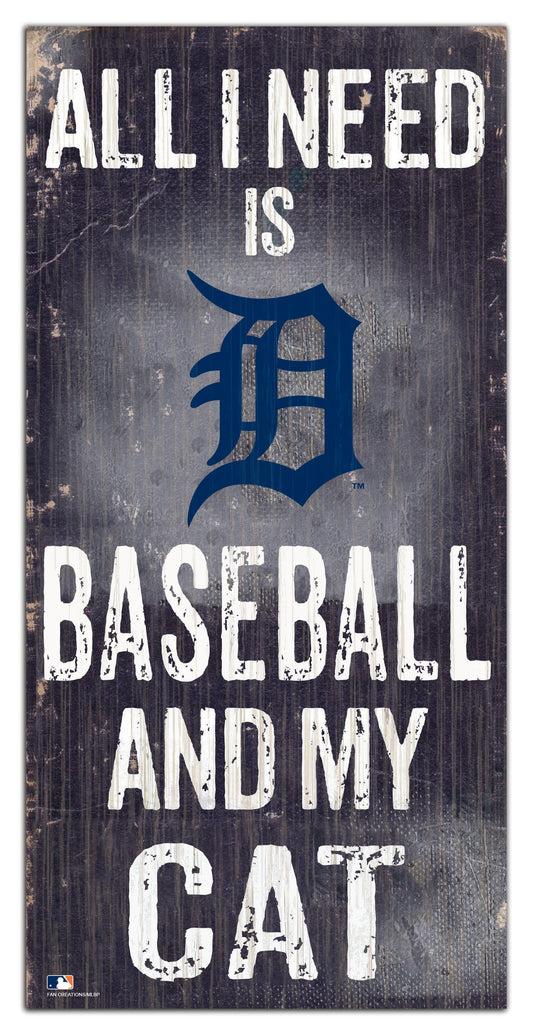 Detroit Tigers My Cat 6x12 Sign