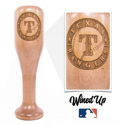 baseball bat wine glass Texas Rangers