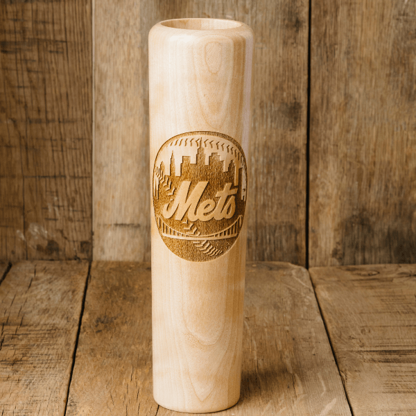 baseball bat mug new york mets circle