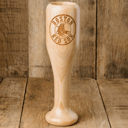 baseball bat wine glass boston red sox circle