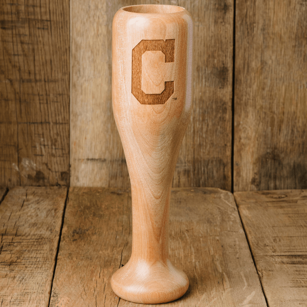 baseball bat wine glass cleveland indians C full