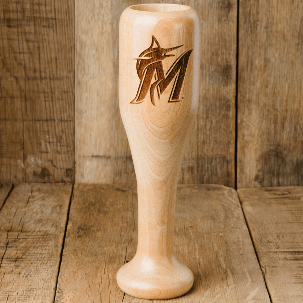 baseball bat wine glass miami marlins M full