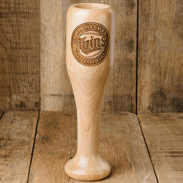 baseball bat wine glass minnesota twins circle