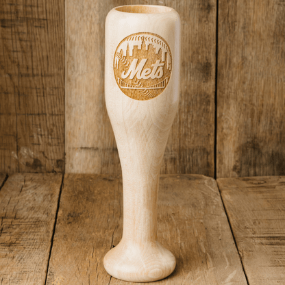 baseball bat wine glass new york mets circle
