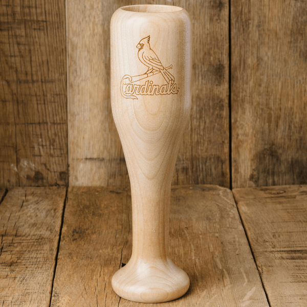 baseball bat wine glass st.louis cardinals full