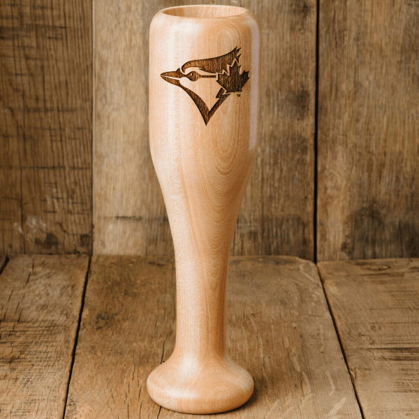baseball bat wine glass toronto blue jays bird full